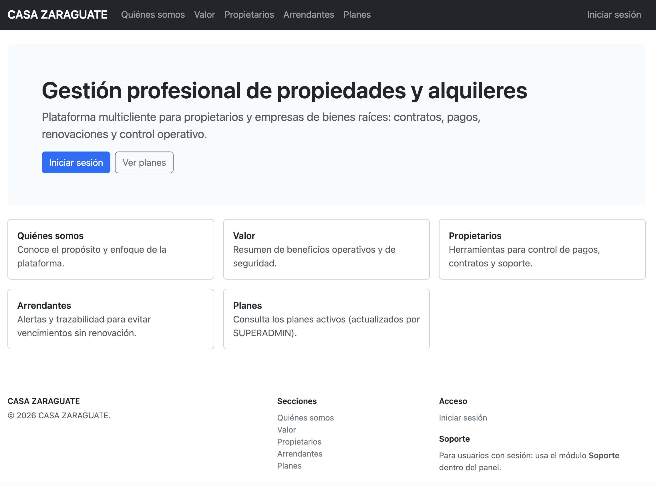 Proyecto Casa Zaraguate