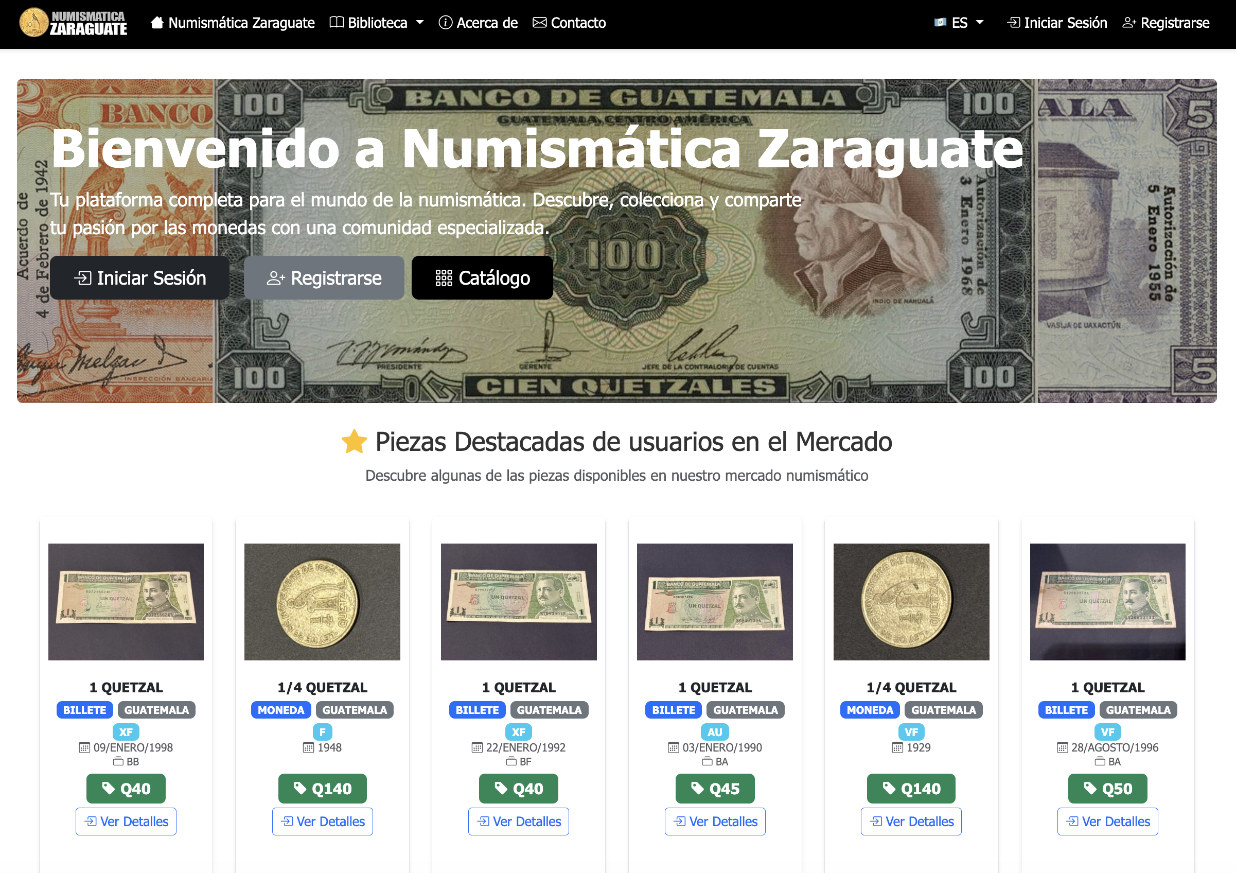 Proyecto Numismática Zaraguate